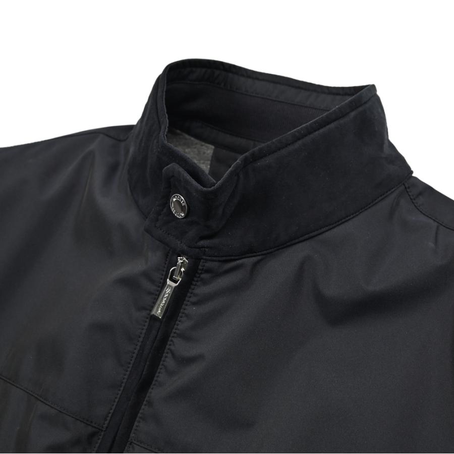 MOORER ムーレー / DORON-WK ジップアップジャケット スタンドカラー ライトアウター ACQUA RESISTANT 撥水透湿 ポリエステル100% ダークネイビー / セールの画像