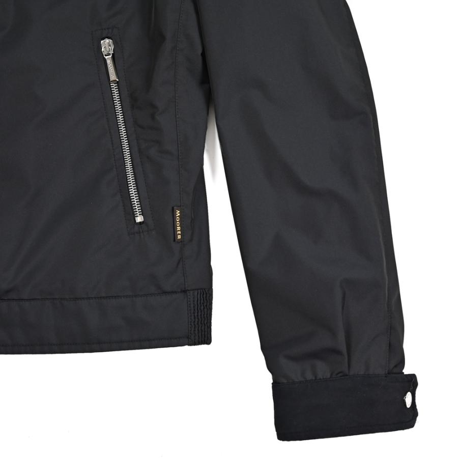 MOORER ムーレー / DORON-WK ジップアップジャケット スタンドカラー ライトアウター ACQUA RESISTANT 撥水透湿 ポリエステル100% ダークネイビー / セールの画像