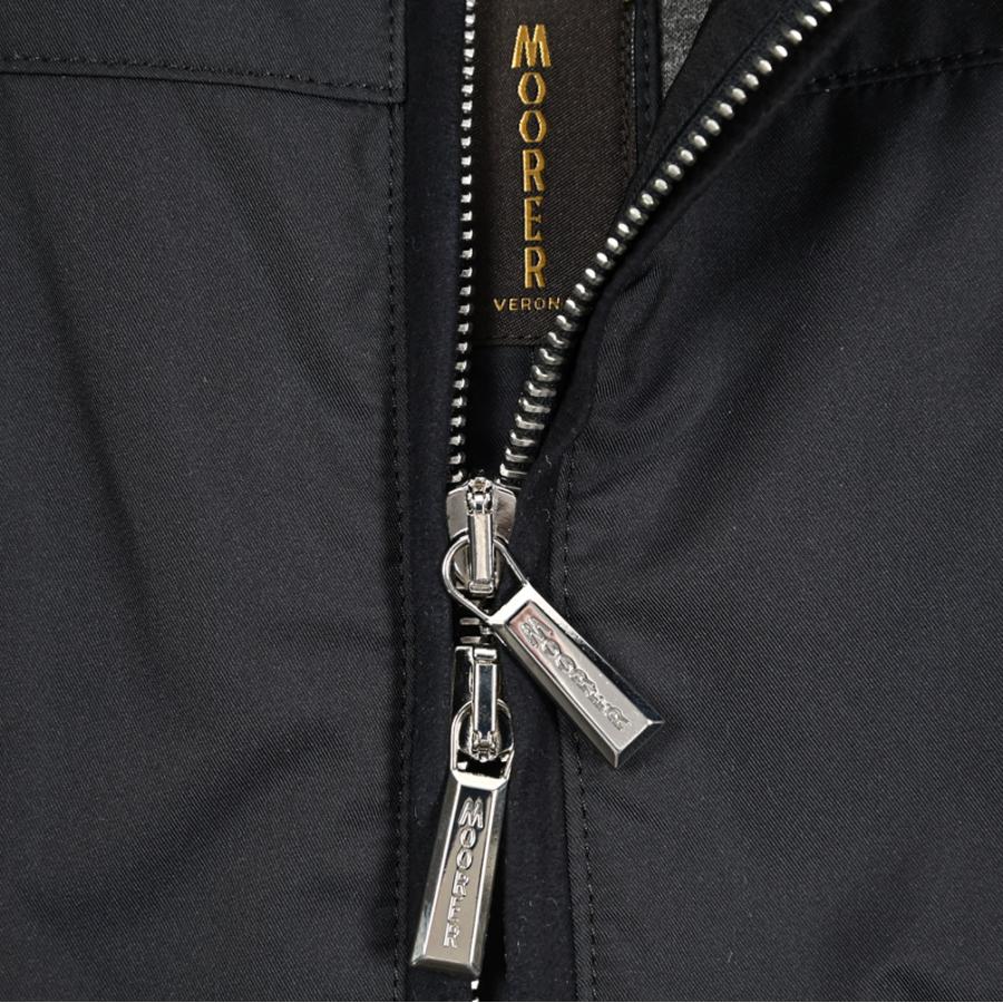 MOORER ムーレー / DORON-WK ジップアップジャケット スタンドカラー ライトアウター ACQUA RESISTANT 撥水透湿 ポリエステル100% ダークネイビー / セールの画像
