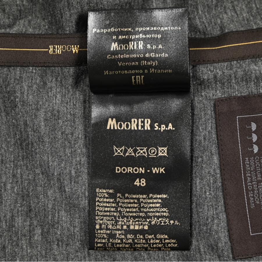 MOORER ムーレー / DORON-WK ジップアップジャケット スタンドカラー ライトアウター ACQUA RESISTANT 撥水透湿 ポリエステル100% ダークネイビー / セールの画像