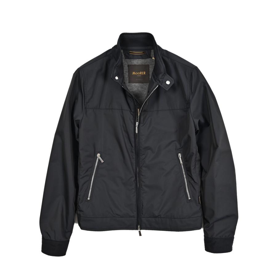 MOORER ムーレー / DORON-WK ジップアップジャケット スタンドカラー ライトアウター ACQUA RESISTANT 撥水透湿 ポリエステル100% ダークネイビー / セールの画像