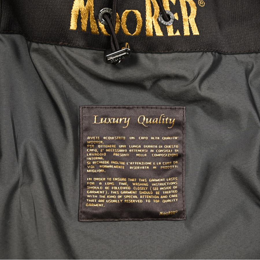 MOORER ムーレー / SI-MILLENIO-TES フーディーコート ライトアウター ACQUA PROOF 防水透湿 コットン ポリエステル ダークネイビー / セールの画像