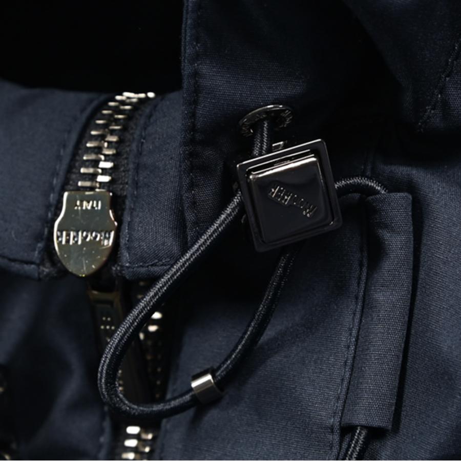 MOORER ムーレー / SI-MILLENIO-TES フーディーコート ライトアウター ACQUA PROOF 防水透湿 コットン ポリエステル ダークネイビー / セールの画像