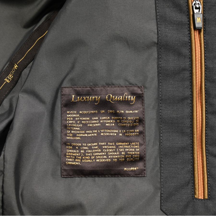 MOORER ムーレー / GIROLAMO-KN チェスターコート フロントライナー付き ライトアウター ACQUA RESISTANT 撥水透湿 ストレッチナイロン ネイビー / セールの画像