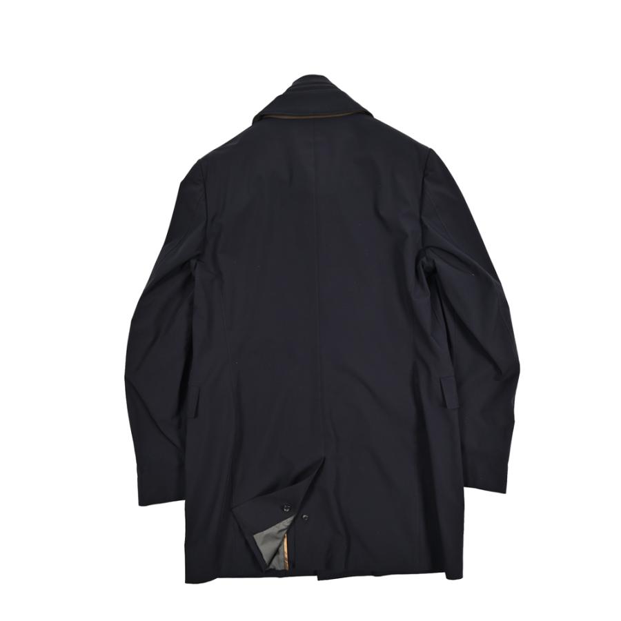 MOORER ムーレー / GIROLAMO-KN チェスターコート フロントライナー付き ライトアウター ACQUA RESISTANT 撥水透湿 ストレッチナイロン ネイビー / セールの画像