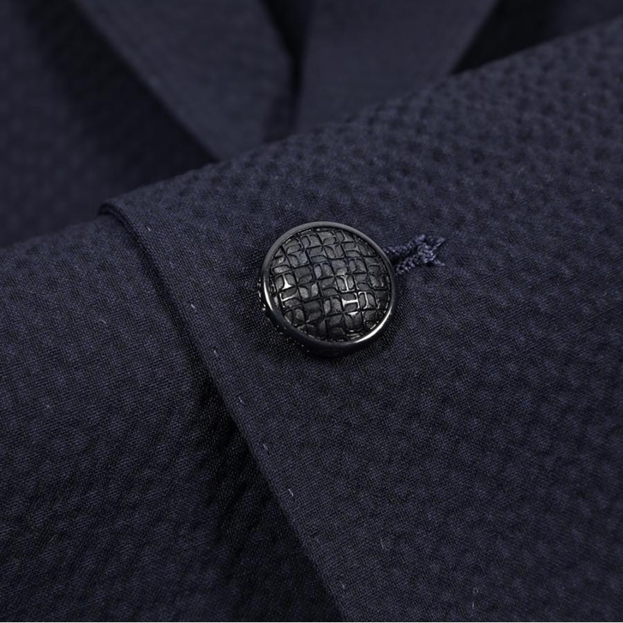 TAGLIATORE タリアトーレ / MONTECARLO モンテカルロ テーラードジャケット 2Bシングル ストレッチ ヴァージンウール シアサッカー ネイビー / 26SS / セールの画像