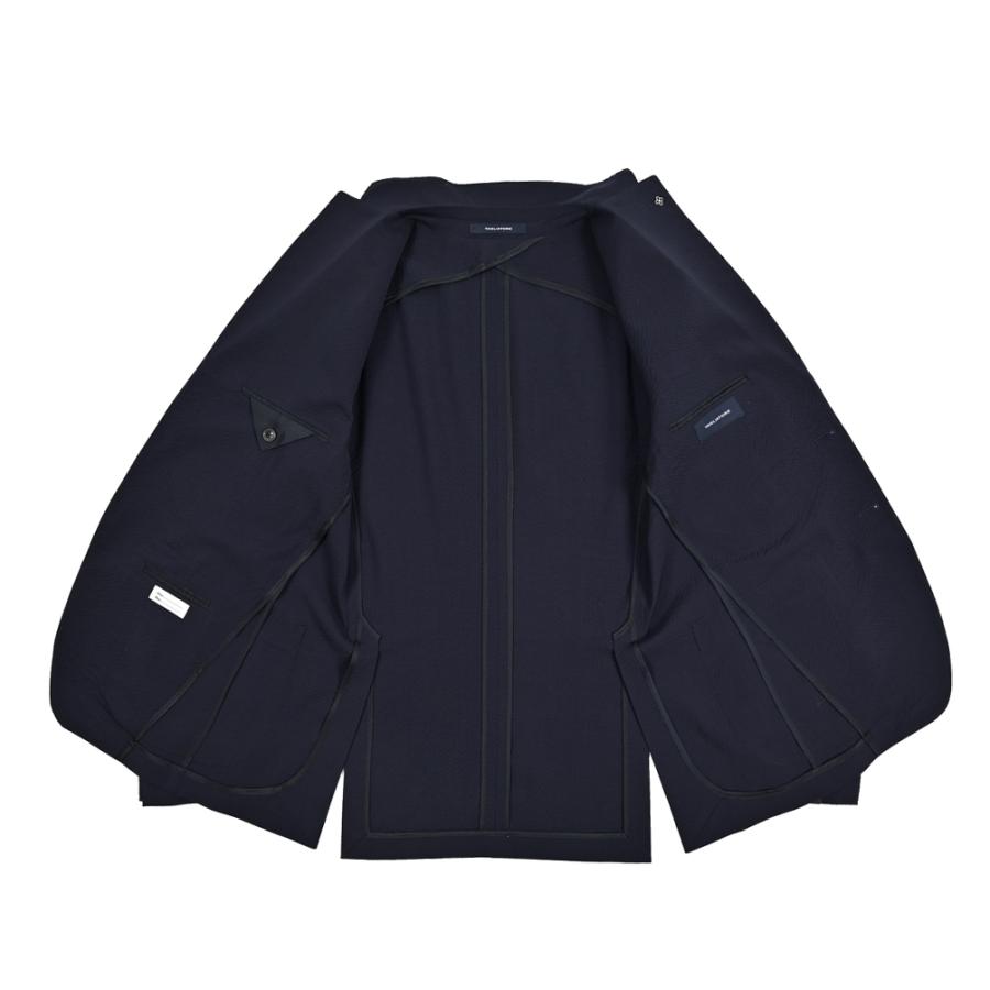 TAGLIATORE タリアトーレ / MONTECARLO モンテカルロ テーラードジャケット 2Bシングル ストレッチ ヴァージンウール シアサッカー ネイビー / 26SS / セールの画像