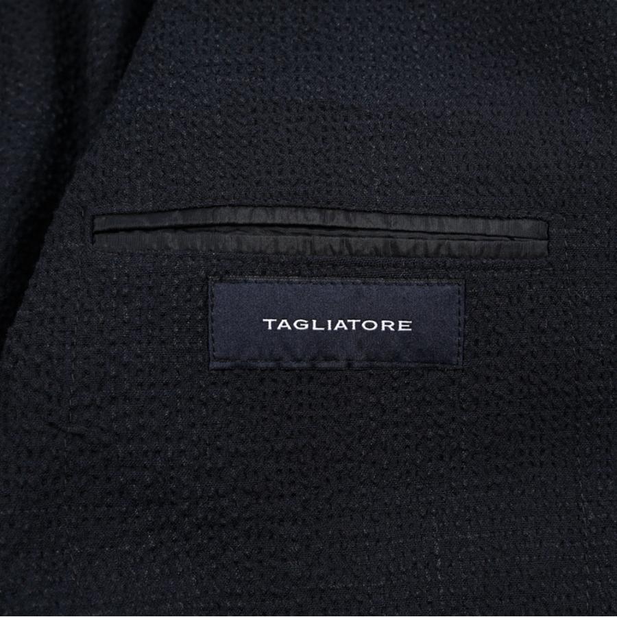 TAGLIATORE タリアトーレ / MONTECARLO モンテカルロ テーラードスーツ 2Bシングル ストレッチ ヴァージンウール シアサッカー ネイビー / 26SS / セールの画像