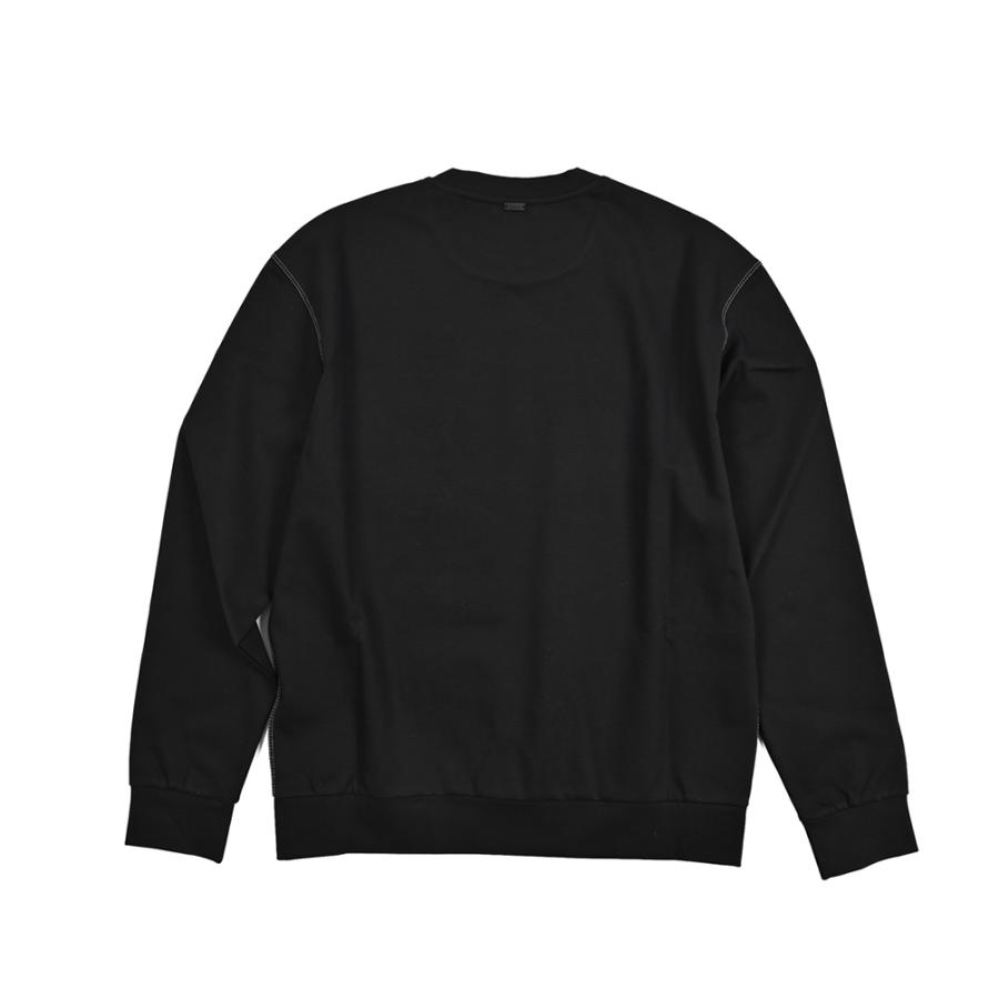 HERNO ヘルノ / スウェットシャツ プルオーバー 長袖 ストレッチ コットン ナイロン ブラック / 26SSの画像