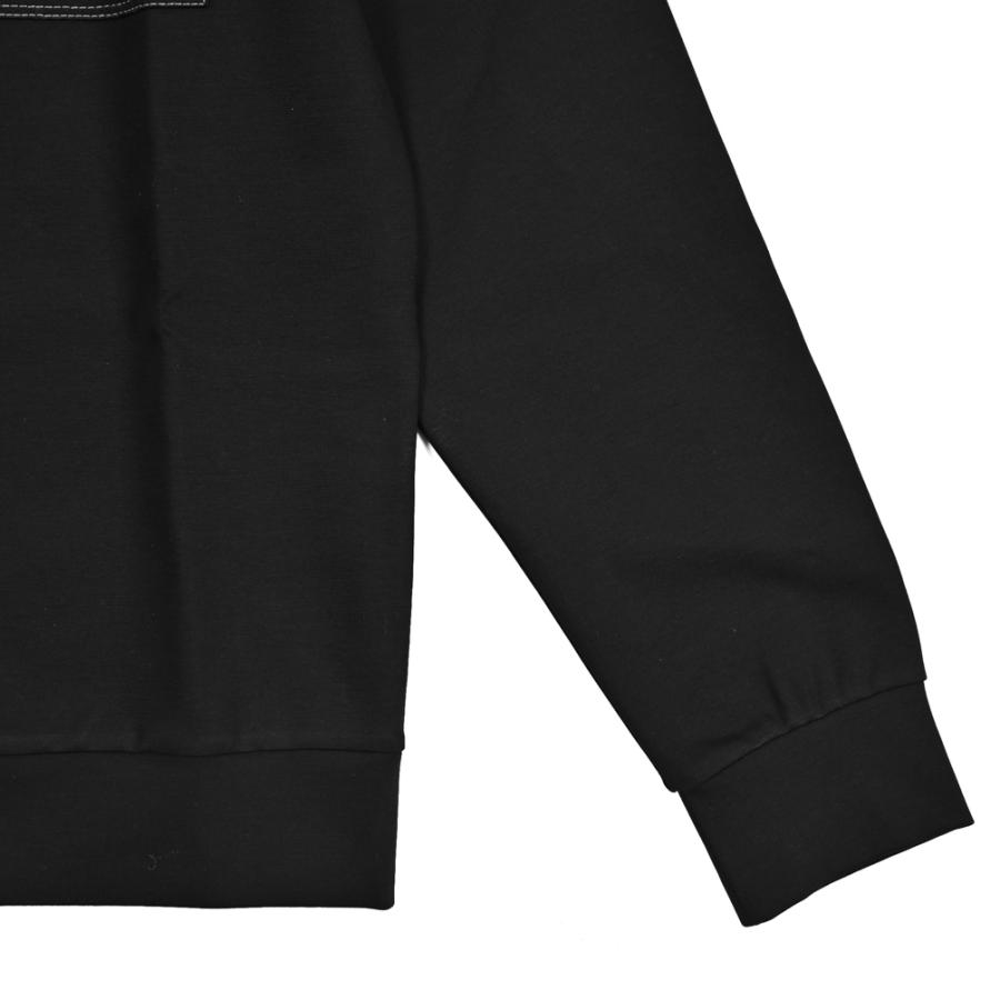 HERNO ヘルノ / スウェットシャツ プルオーバー 長袖 ストレッチ コットン ナイロン ブラック / 26SSの画像