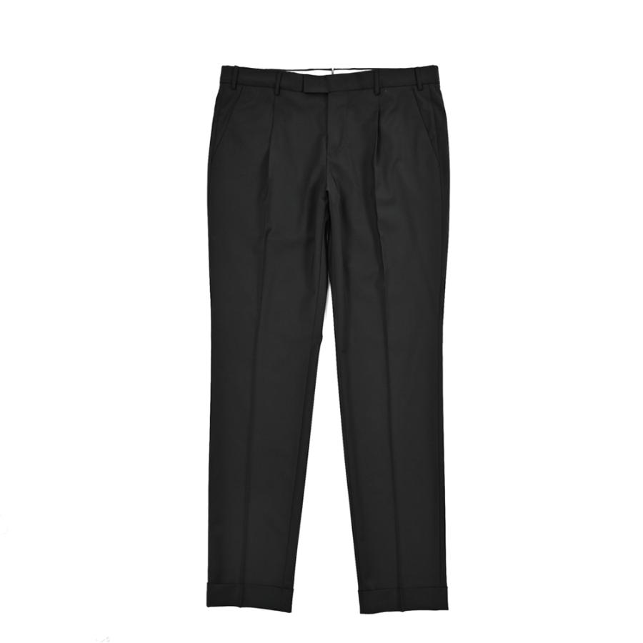 PT TORINO ピーティートリノ / Traveller MASTER FIT イージースラックス ワンタック パンツ WASHABLE WOOL ブラック / 26SS新作の画像