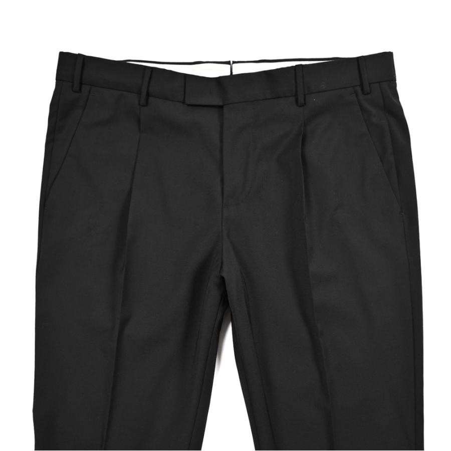PT TORINO ピーティートリノ / Traveller MASTER FIT イージースラックス ワンタック パンツ WASHABLE WOOL ブラック / 26SS新作の画像