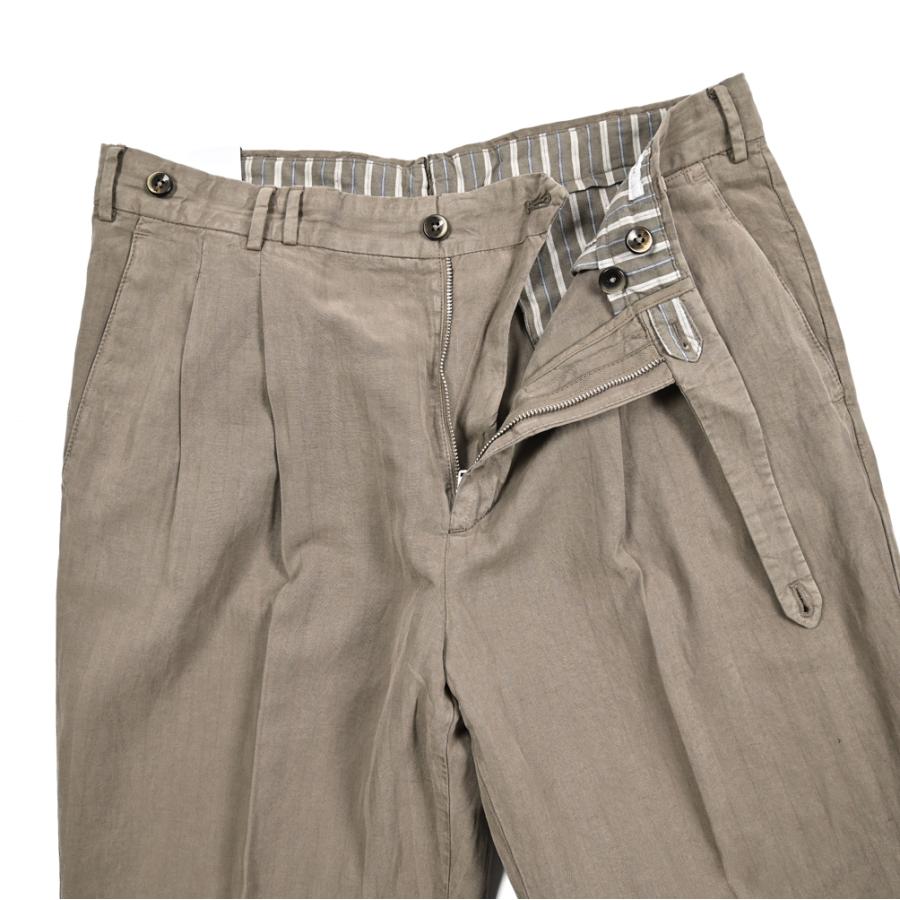 PT TORINO★HOUSE★コットンストレッチパンツ★サイズ34　グレージュ PT TORINO ピーティートリノ / CARROT FIT スラックス ツータック