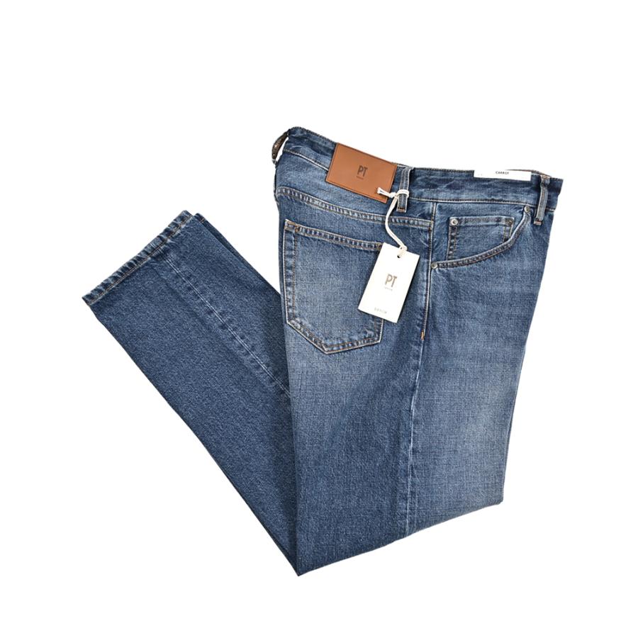 PT TORINO DENIM ピーティートリノデニム / REBEL CARROT FIT デニムジーンズ 5ポケット パンツ コットン100% ブルー / 26SS新作の画像