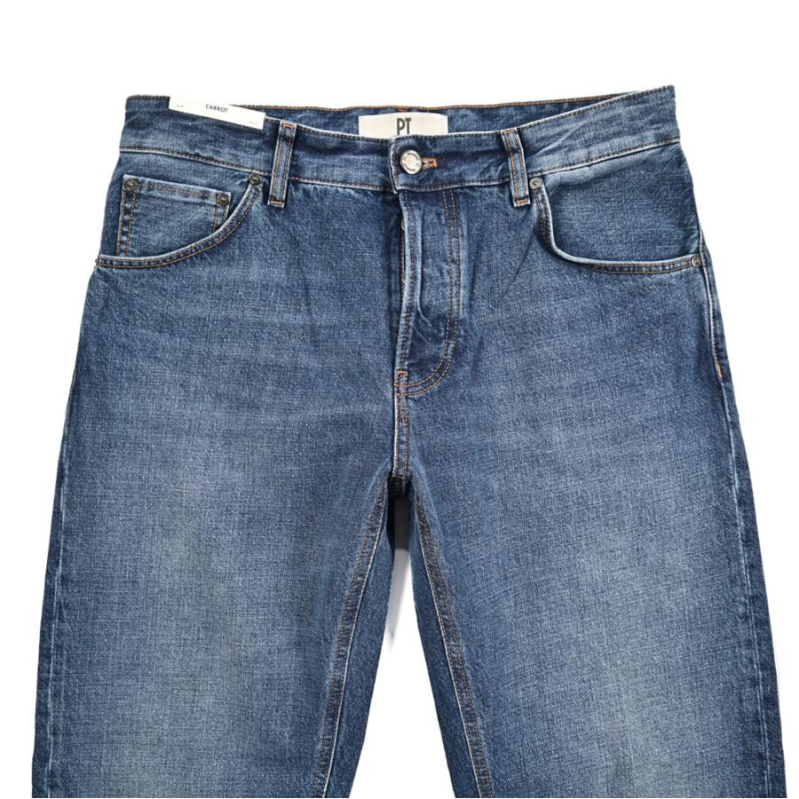 PT TORINO DENIM ピーティートリノデニム / REBEL CARROT FIT デニムジーンズ 5ポケット パンツ コットン100% ブルー / 26SS新作の画像