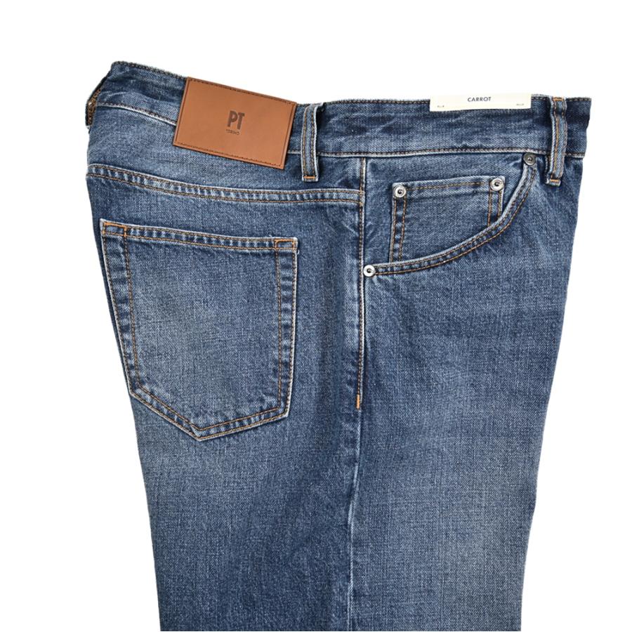 PT TORINO DENIM ピーティートリノデニム / REBEL CARROT FIT デニムジーンズ 5ポケット パンツ コットン100% ブルー / 26SS新作の画像