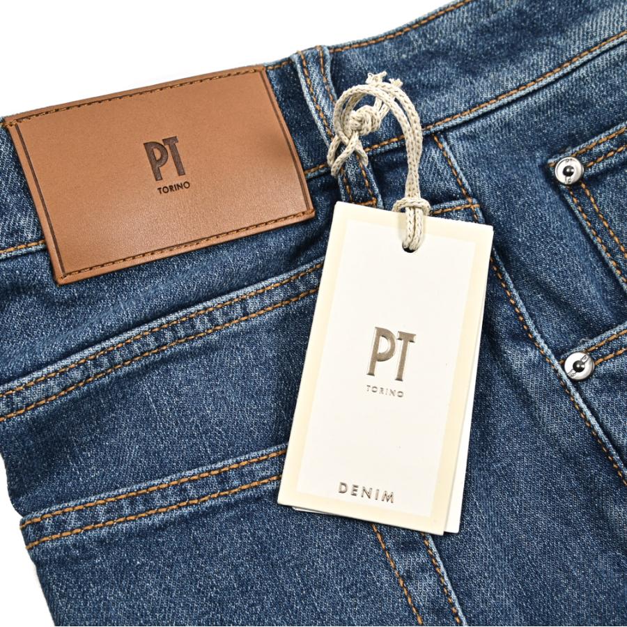 PT TORINO DENIM ピーティートリノデニム / REGGAE TAPERED FIT デニムジーンズ 5ポケット パンツ コットン ストレッチ ブルー / 26SS新作の画像
