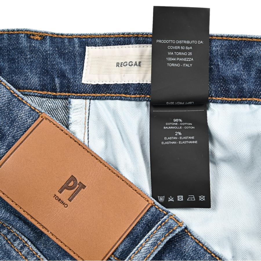 PT TORINO DENIM ピーティートリノデニム / REGGAE TAPERED FIT デニムジーンズ 5ポケット パンツ コットン ストレッチ ブルー / 26SS新作の画像