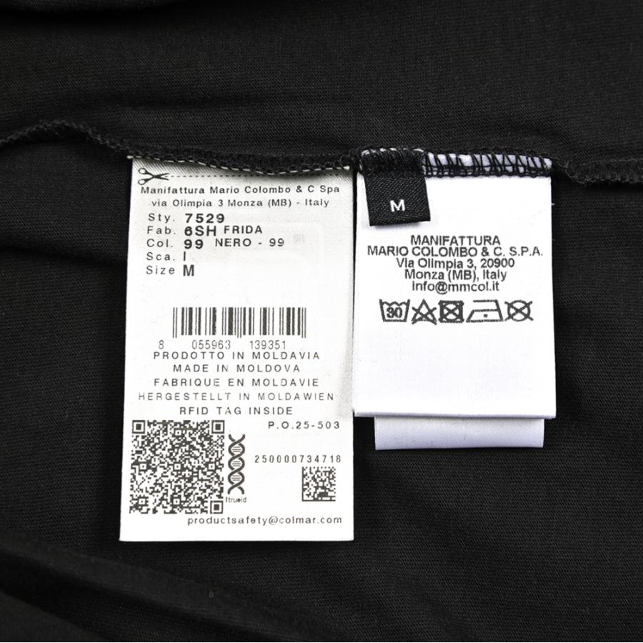 COLMAR コルマー / ジャージー Tシャツ 半袖 クルーネック レギュラーフィット コットン100% ブラック / 26SS | COLMAR | 07