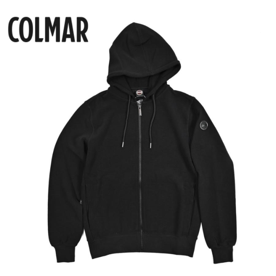 COLMAR コルマー / フーディー スウェットシャツ ジップアップパーカー 長袖 コットン ナイロン ストレッチ ブラック / 26SS | COLMAR
