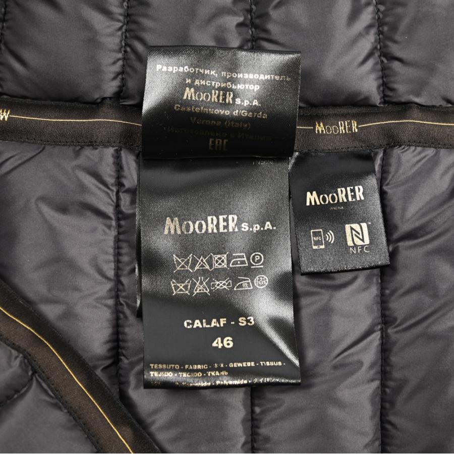 MOORER ムーレー / CALAF-S3 ダウンベスト ブルゾン ライトアウター グースダウン 撥水 ナイロン ダークネイビー / セールの画像