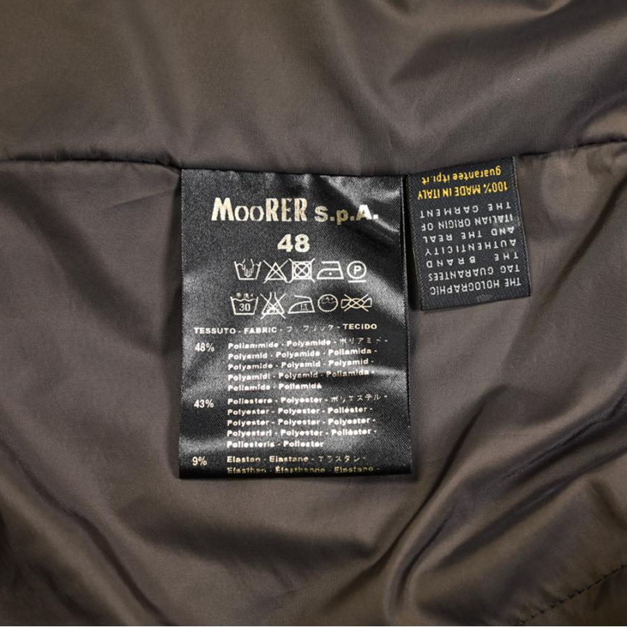 MOORER ムーレー / HEKTOR-MS フード付き スタンドカラーコート ライトアウター ストレッチ ナイロン ポリエステル グレー / セールの画像