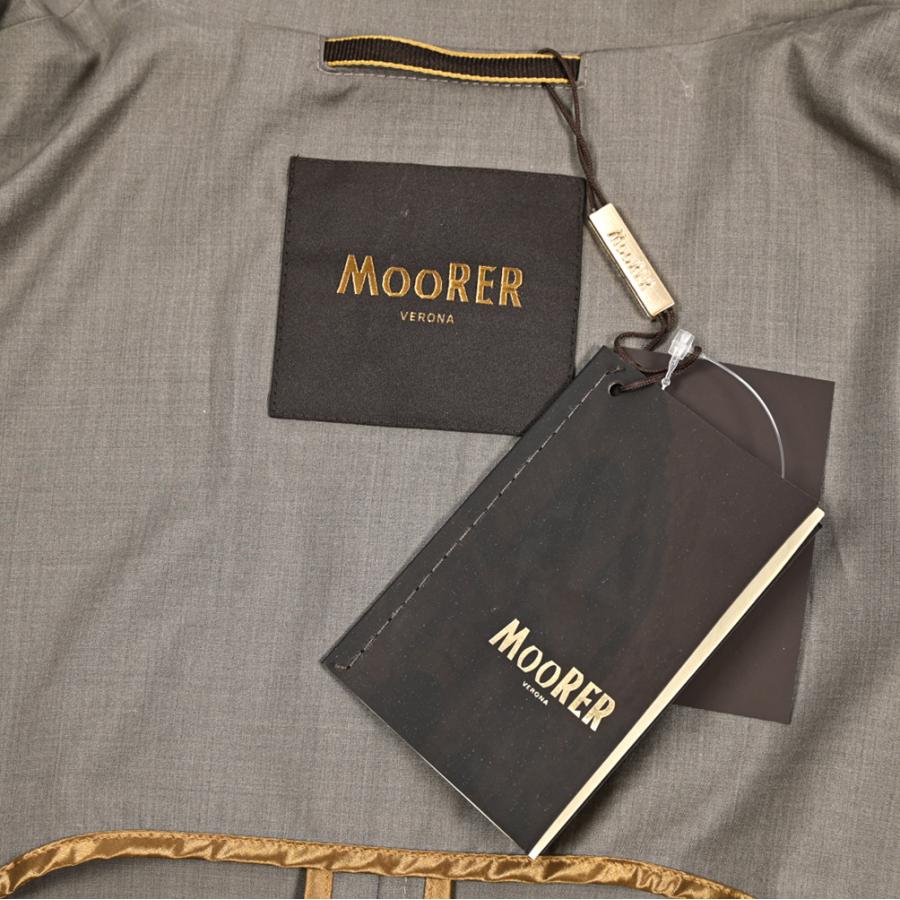MOORER ムーレー / VITTOR-GO シルク混 ステンカラーコート フライフロント ライトアウター ヴァージンウール シルク グレージュ / セール | MOORER | 06