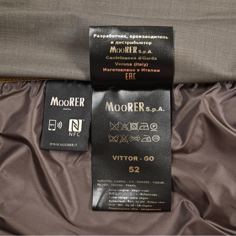 MOORER ムーレー / VITTOR-GO シルク混 ステンカラーコート フライフロント ライトアウター ヴァージンウール シルク グレージュ / セール | MOORER | 08