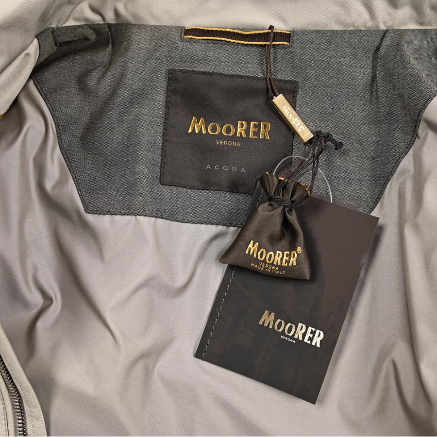 MOORER ムーレー / PETRARCA-GF フード付き スタンドカラーコート レインコート ライトアウター ACQUA PROOF 防水透湿 ライトベージュ / セールの画像