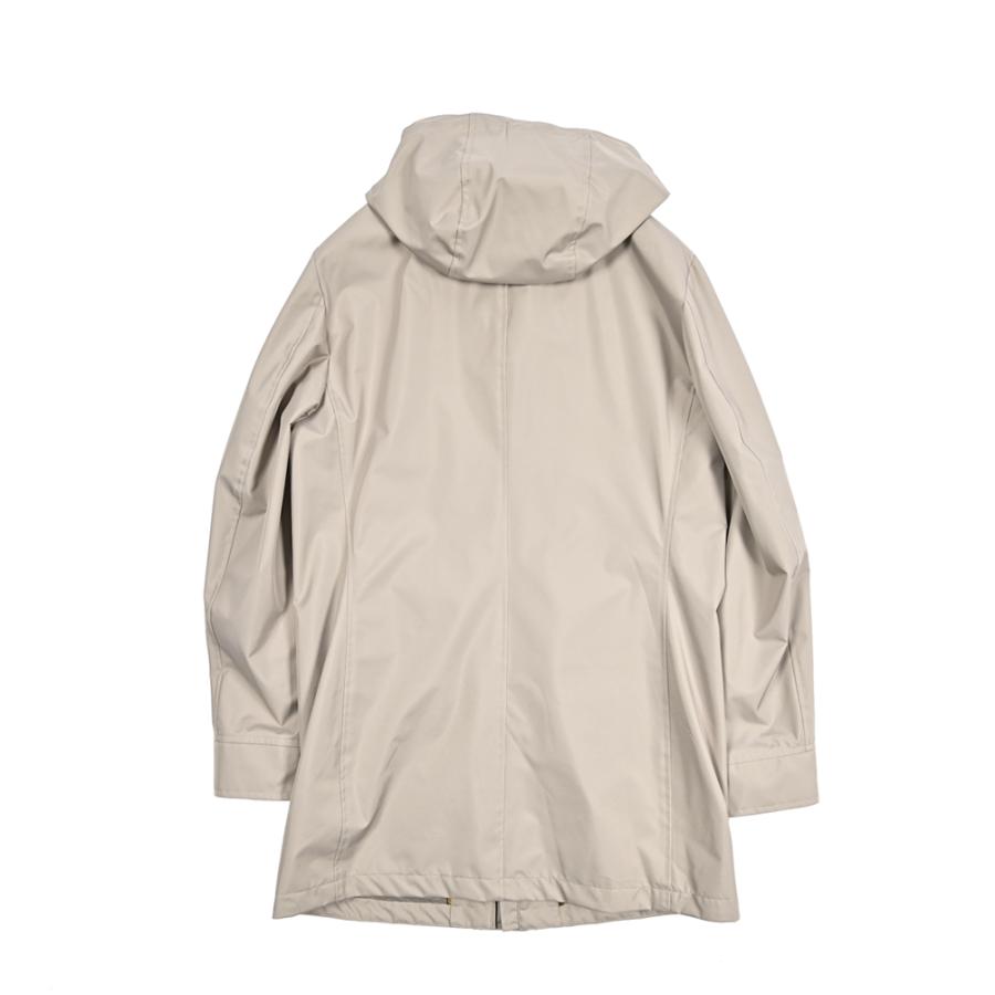 MOORER ムーレー / PETRARCA-GF フード付き スタンドカラーコート レインコート ライトアウター ACQUA PROOF 防水透湿 ライトベージュ / セールの画像