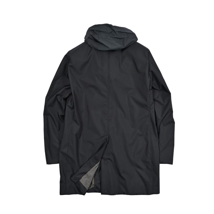 MOORER ムーレー / EDWIN-GF フード付き ダウンステンカラーコート アウター ACQUA PROOF 防水透湿 ポリエステル100% ダークネイビー / セールの画像