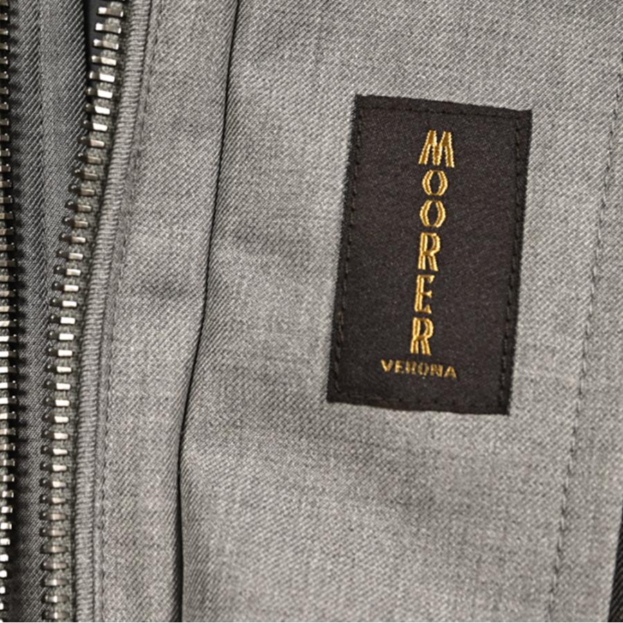 MOORER ムーレー / PETRARCA-PUM スタンドカラーコート フライフロント ライトアウター ACQUA PROOF 防水透湿 グレー / セールの画像