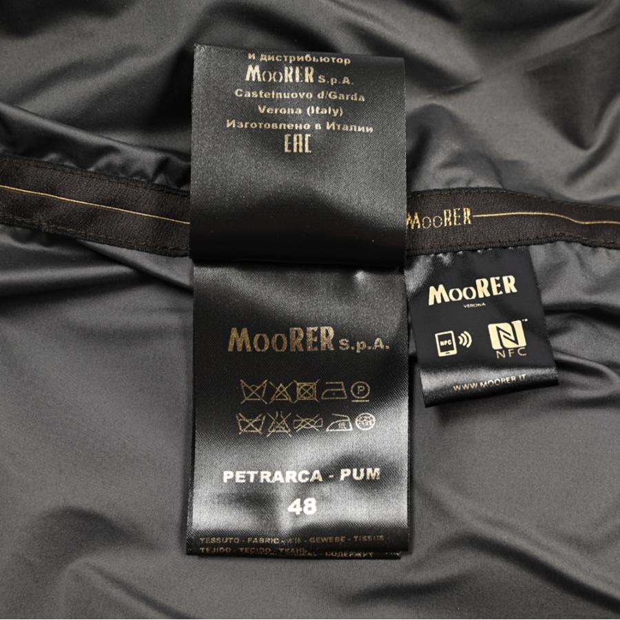 MOORER ムーレー / PETRARCA-PUM スタンドカラーコート フライフロント ライトアウター ACQUA PROOF 防水透湿 グレー / セールの画像