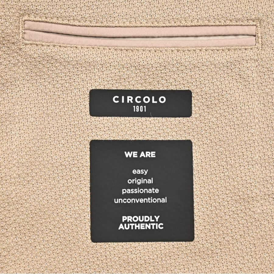 CIRCOLO 1901 チルコロ / 麻混 テーラードジャケット イージーブレザー 6Bダブルブレスト ピークドラペル コットン リネン ベージュ / 26SSの画像
