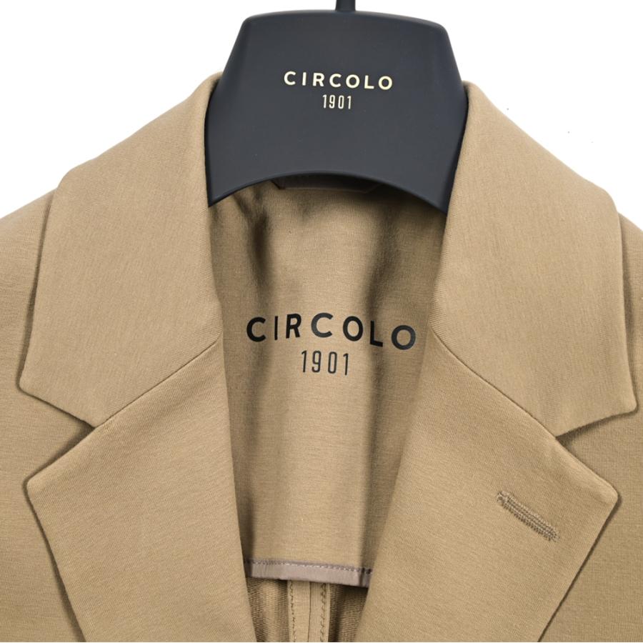CIRCOLO 1901 チルコロ / テーラードジャケット イージーブレザー 2Bシングル セットアップ対応 コットン ストレッチ ベージュ / 26SSの画像