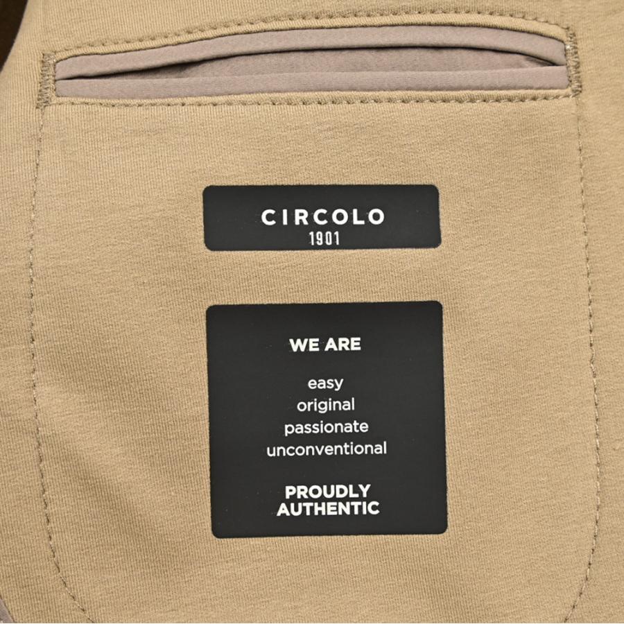 CIRCOLO 1901 チルコロ / テーラードジャケット イージーブレザー 2Bシングル セットアップ対応 コットン ストレッチ ベージュ / 26SSの画像