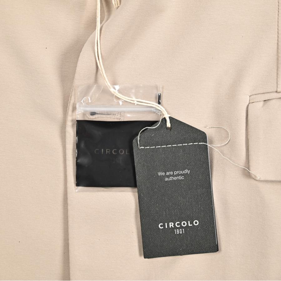 CIRCOLO 1901 チルコロ / テーラードジャケット イージーブレザー 2Bシングル セットアップ対応 コットン ストレッチ ベージュ / 26SSの画像