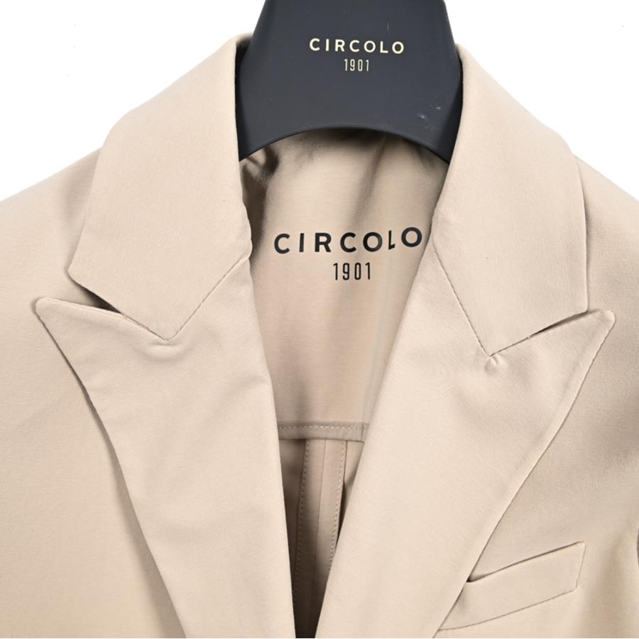 CIRCOLO 1901 チルコロ / テーラードジャケット イージーブレザー 2Bシングル セットアップ対応 コットン ストレッチ ベージュ / 26SSの画像