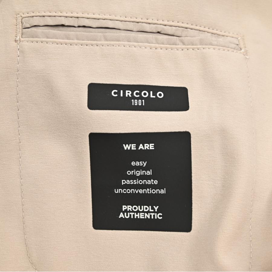 CIRCOLO 1901 チルコロ / テーラードジャケット イージーブレザー 2Bシングル セットアップ対応 コットン ストレッチ ベージュ / 26SSの画像