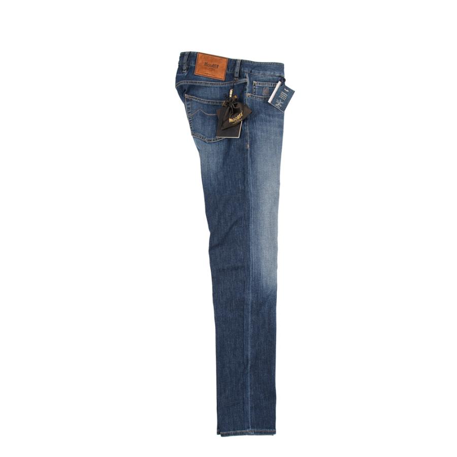 MOORER ムーレー / CREDI-PS705 デニムジーンズ 5ポケット パンツ スリムフィット 日本製生地 コットン ストレッチ ネイビー_11