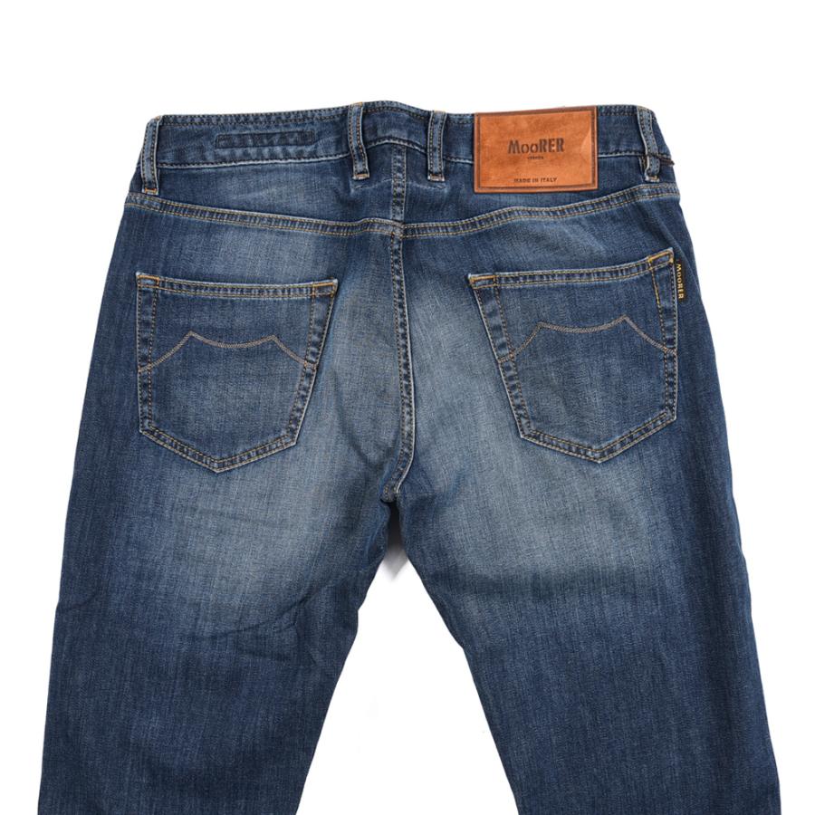 MOORER ムーレー / CREDI-PS705 デニムジーンズ 5ポケット パンツ スリムフィット 日本製生地 コットン ストレッチ ネイビー_8