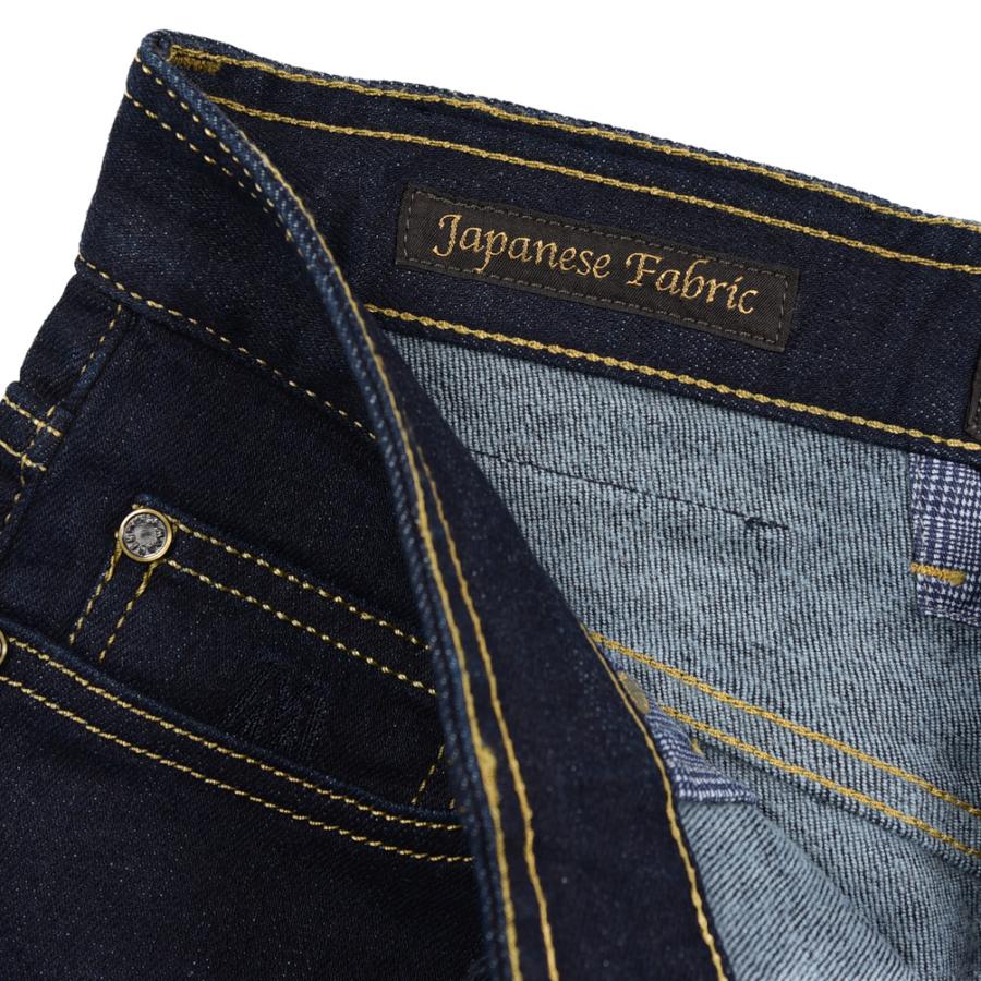 MOORER ムーレー / PILON-DC109 デニムジーンズ 5ポケット パンツ 日本製生地 コットン カシミヤ ストレッチ ネイビー / セールの画像