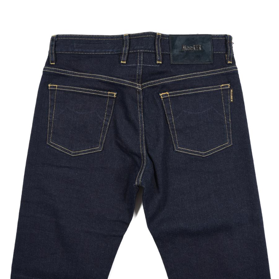 MOORER ムーレー / PILON-DC109 デニムジーンズ 5ポケット パンツ 日本製生地 コットン カシミヤ ストレッチ ネイビー / セールの画像