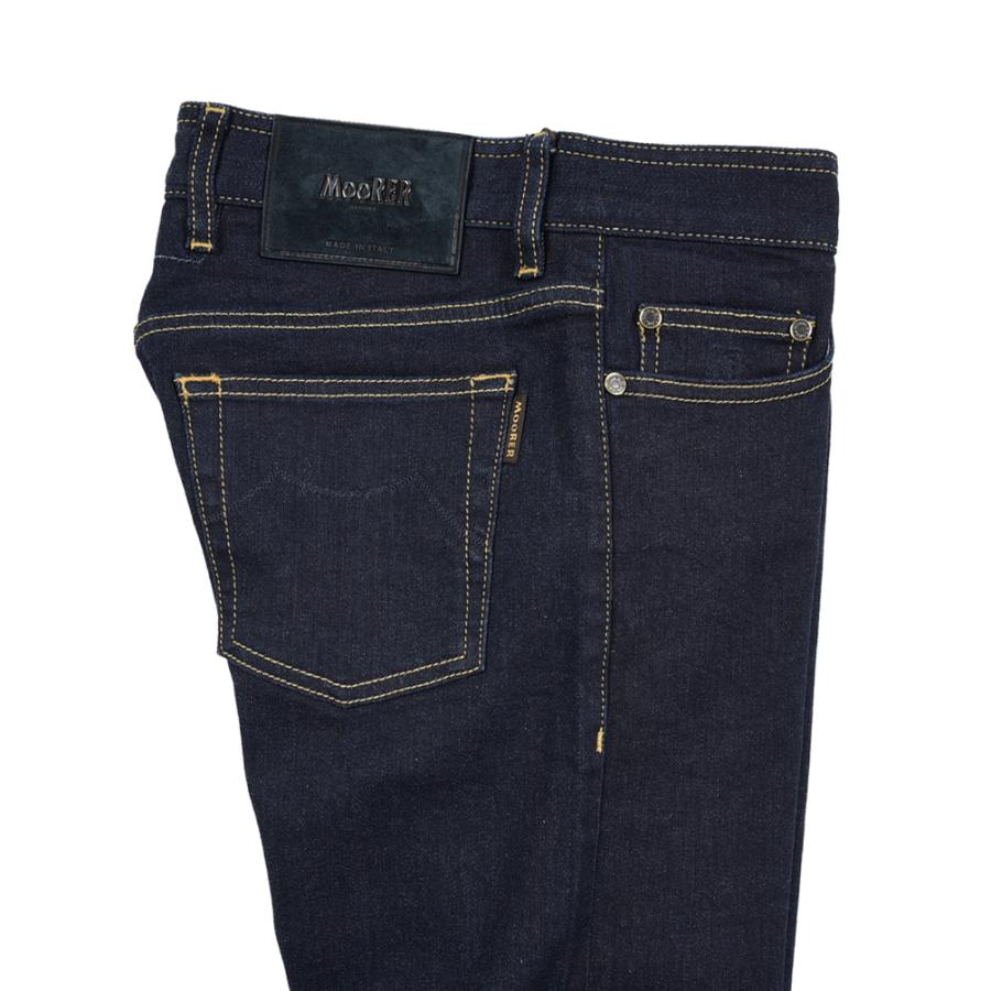 MOORER ムーレー / PILON-DC109 デニムジーンズ 5ポケット パンツ 日本製生地 コットン カシミヤ ストレッチ ネイビー / セールの画像