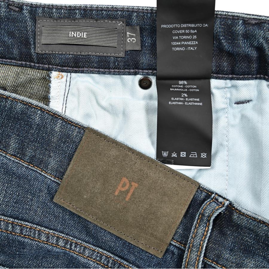 PT TORINO DENIM ピーティートリノデニム / INDIE テーパード デニムジーンズ デニスラ ストレッチパンツ コットン ブルー / セールの画像