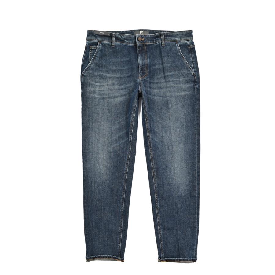 PT TORINO DENIM ピーティートリノデニム / INDIE テーパード デニムジーンズ デニスラ ストレッチパンツ コットン ブルー / セールの画像