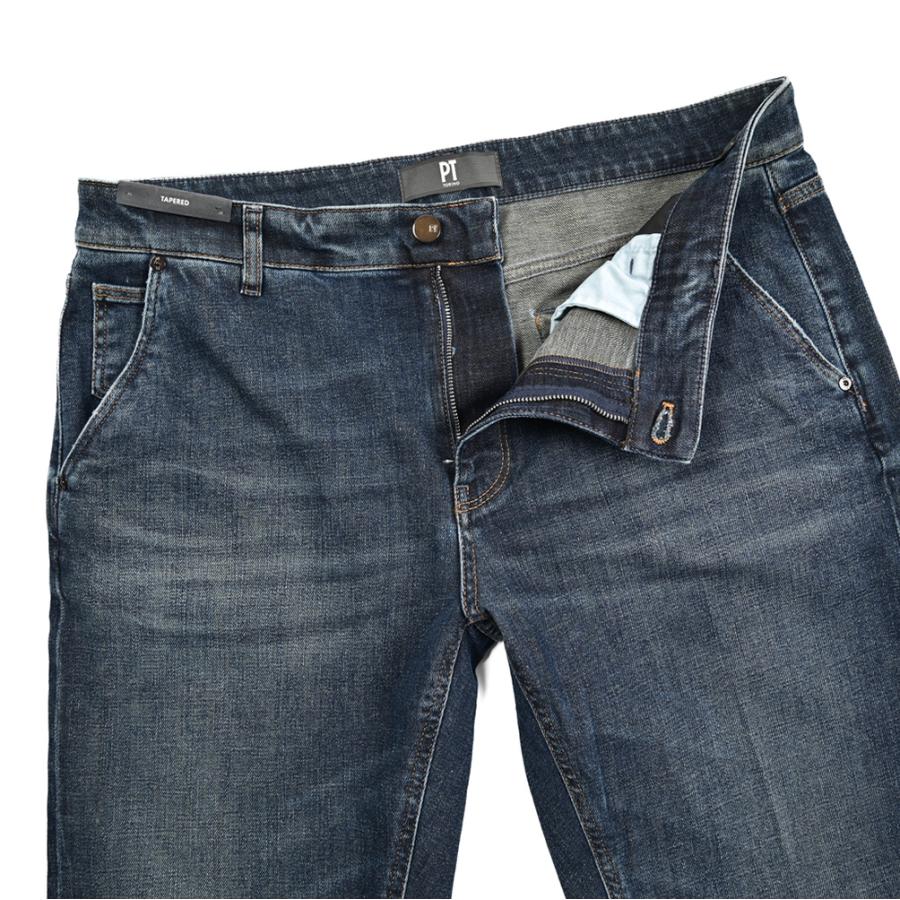 PT TORINO DENIM ピーティートリノデニム / INDIE テーパード デニムジーンズ デニスラ ストレッチパンツ コットン ブルー / セールの画像