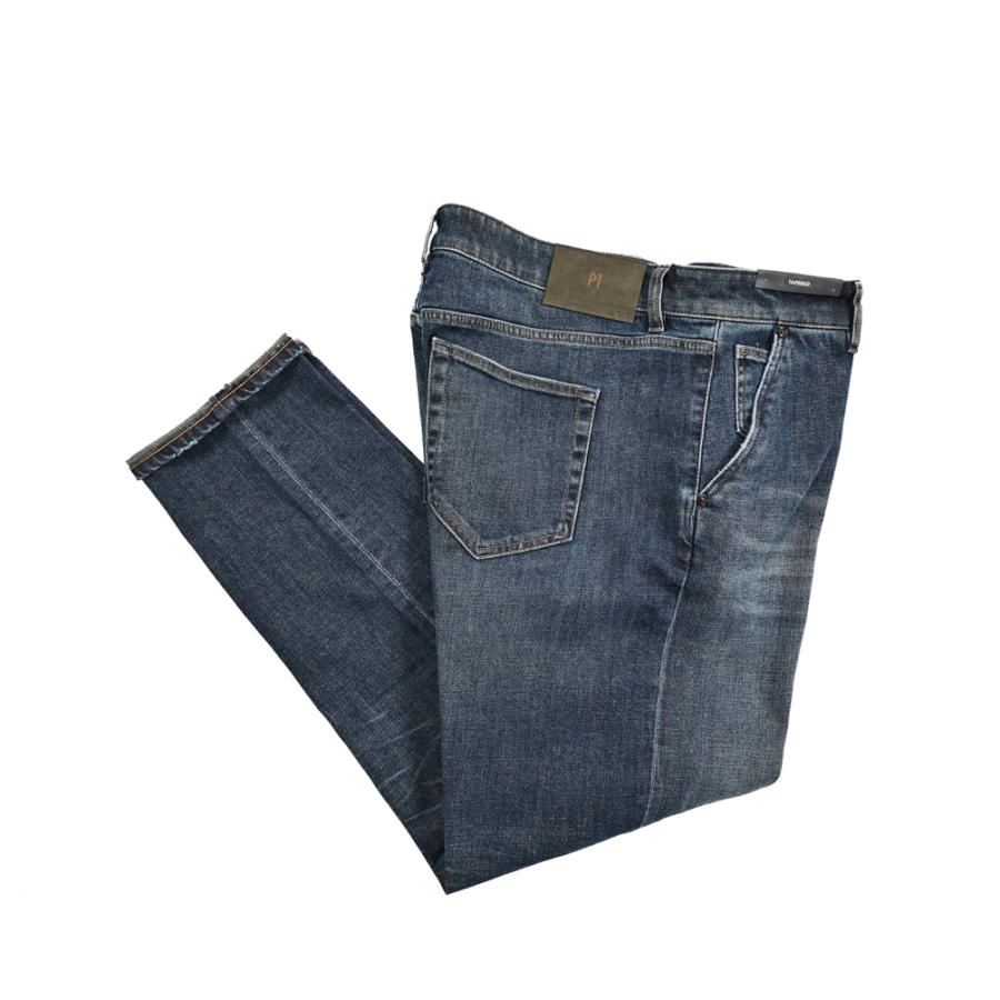 PT TORINO DENIM ピーティートリノデニム / INDIE テーパード デニムジーンズ デニスラ ストレッチパンツ コットン ブルー / セールの画像