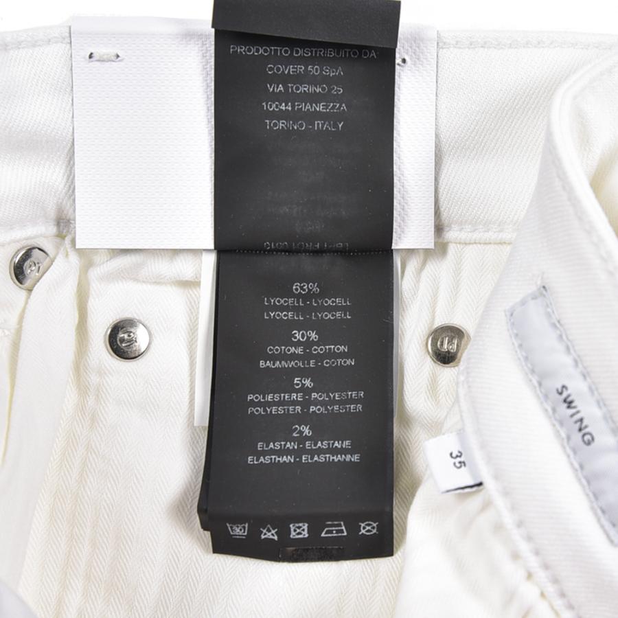 PT TORINO DENIM ピーティートリノデニム / SWING SUPERSLIM FIT リヨセル コットン ストレッチ ホワイト PT05の画像