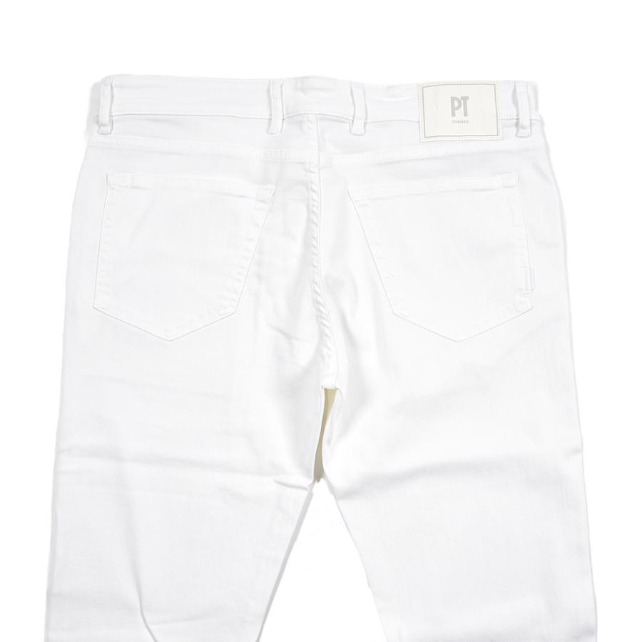 PT TORINO DENIM ピーティートリノデニム / SWING SUPERSLIM FIT リヨセル コットン ストレッチ ホワイト PT05の画像